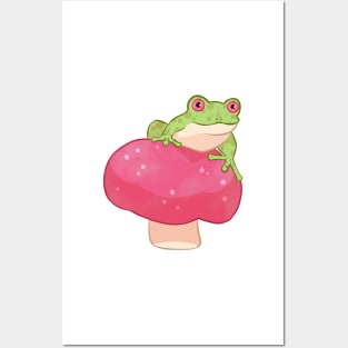 Mushroom Frog Posters and Art